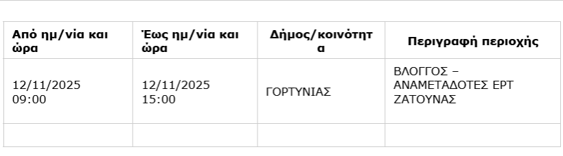 Δελτίο Τύπου