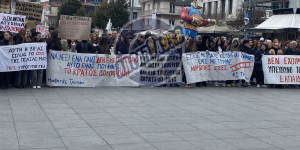 Μεγαλειώδης διαδήλωση στην Τρίπολη για τη "μαύρη" επέτειο των Τεμπών