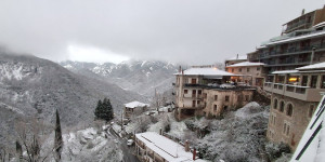 Στα... λευκά πολλά χωριά της Αρκαδίας το πρωινό της Δευτέρας