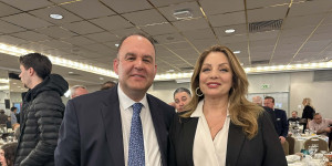 Ο Δήμαρχος Γορτυνίας στην εκδήλωση κοπής της πρωτοχρονιάτικης πίτας της Αδελφότητος Δημητσανιτών "Γρηγόριος Ε΄"