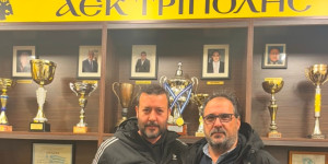 Στο μουσείο της ΑΕΚ Τρίπολης ο πρόεδρος της Ερασιτεχνικής ΑΕΚ