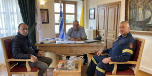 Επίσκεψη του νέου Διοικητή Πυροσβεστικών Υπηρεσιών Νομού Αρκαδίας στο Δήμαρχο Γορτυνίας