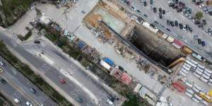 Κατεχάκη: Αυτοψία στη σήραγγα της γραμμής 4 του Μετρό με τη "λάθος κατασκευή" - Drone του Flash.gr
