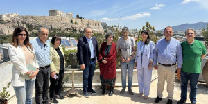 Επίσκεψη στο σπίτι του Μίκη Θεοδωράκη πραγματοποίησε ο Δήμαρχος Γορτυνίας