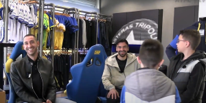 Παπαδόπουλος και Τσιντώτας παρέα με τους μικρούς φίλους του ASTERAS AKTOR