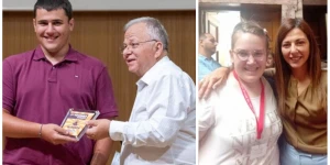 “Συγχαρητήρια στους μαθητές Δημήτρη και Νίνα για τη σημαντική τους διάκριση και προσφορά”