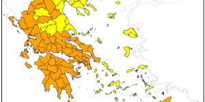 Πολύ υψηλός κίνδυνος πυρκαγιάς αύριο σ' ολόκληρη την Πελοπόννησο