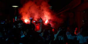 Η γιορτή του ASTERAS AKTOR: Η Τρίπολη είναι κίτρινη - Η Τρίπολη είναι μπλε! (vid)