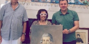 Πορτρέτο του Δημήτρη Καρτσιώτη κοσμεί πλέον το γραφείο δημάρχου Βόρειας Κυνουρίας