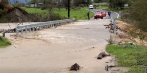 Πλημμύρισε γεφύρι στον ποταμό Ελισσώνα στον Δήμο Μεγαλόπολης